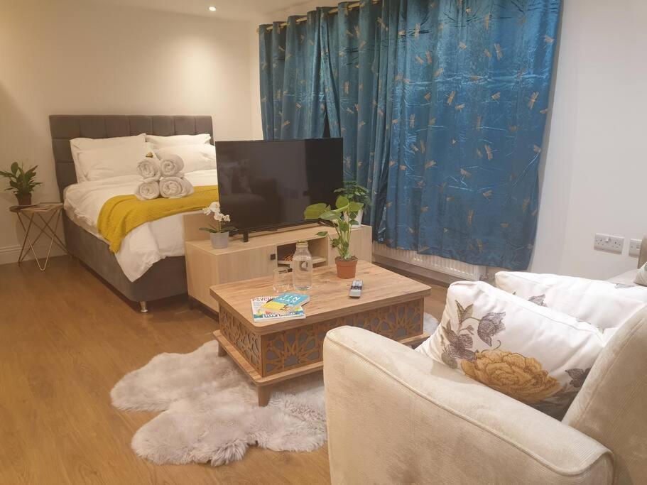 New - Bright Studio Loft King Bed In Quiet Street Near Parks 1074 Lo Londra