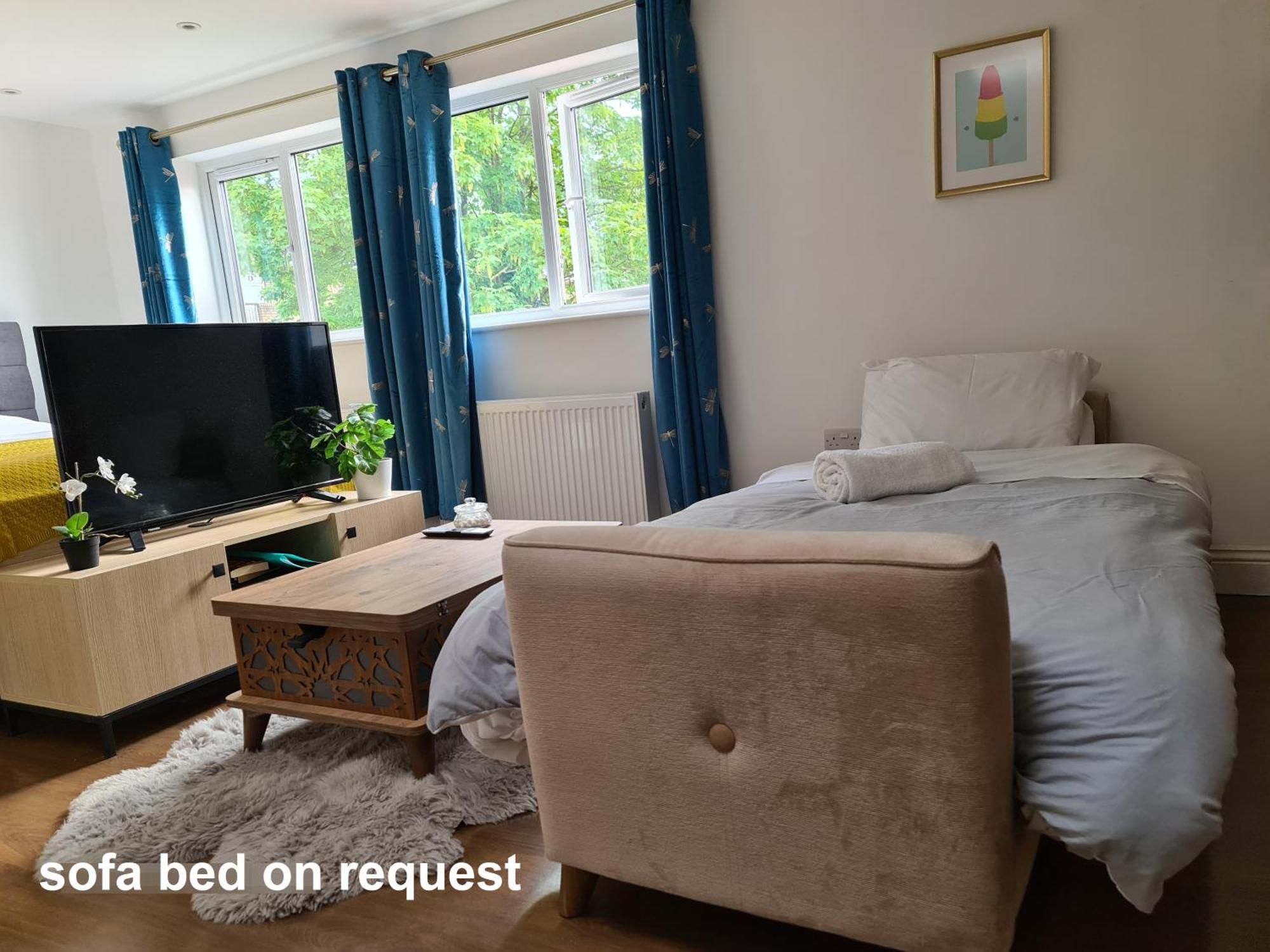 New - Bright Studio Loft King Bed In Quiet Street Near Parks 1074 Lo Londra